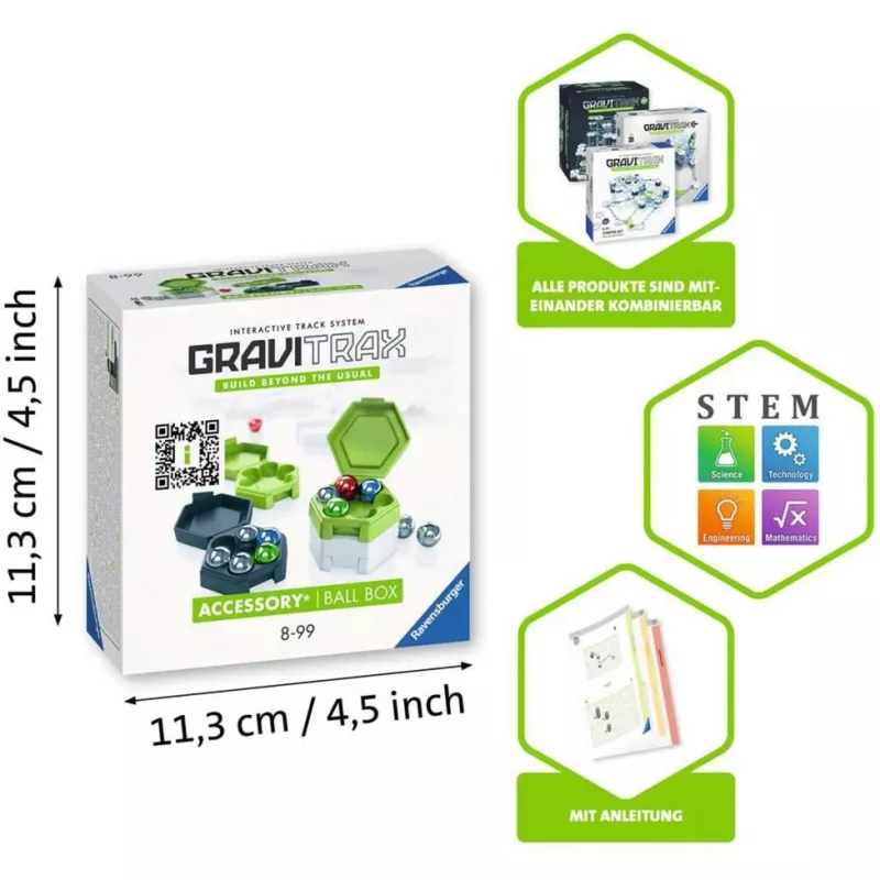 Aksessuaarmänguasi Ravensburger GraviTrax Ball Box mitmevärviline