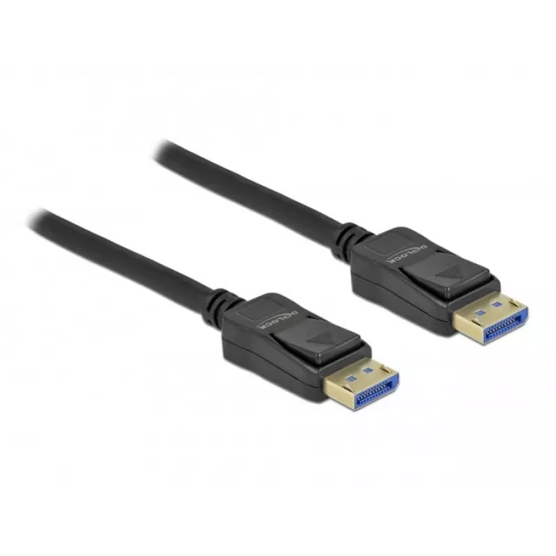 Delock - DisplayPort-kaabel - DisplayPort (M) DisplayPort (M) - DisplayPort 2,0 - 1,0m - toetab 10K 60 Hz (10 240 x 4320) - must (80261)