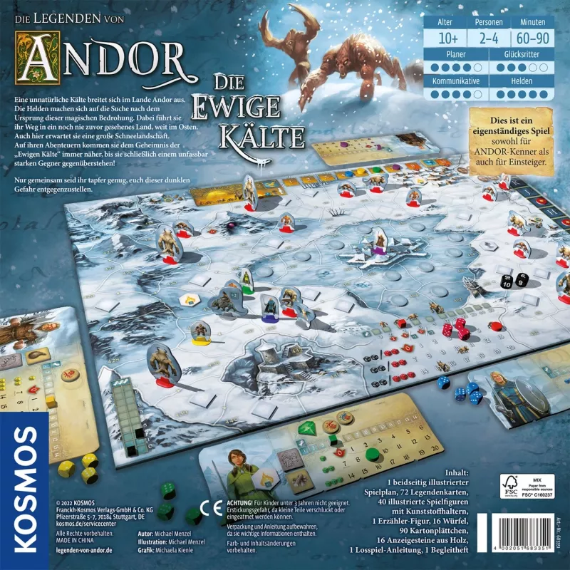 Die Legenden of Andor – Igavene Külm, lauamäng