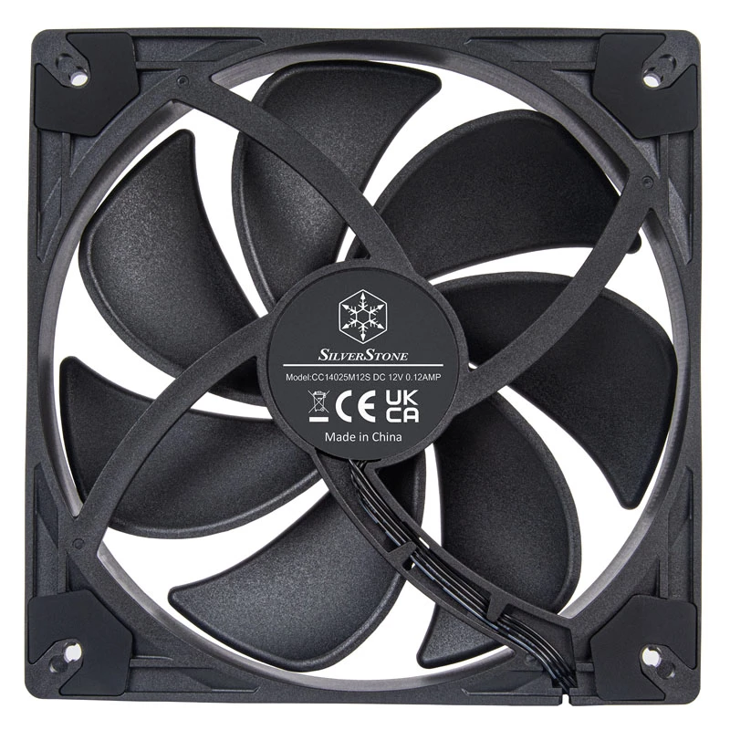 SilverStone VISTA SST-VS140B 140 mm PWM korpuse ventilaator - must