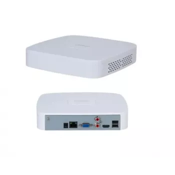 Võrgusalvesti DAHUA NVR2104-S3 4-kanaliline, 1U, SATA HDD kuni 16 TB, 1080p/720p, 12V/1.5A, valge