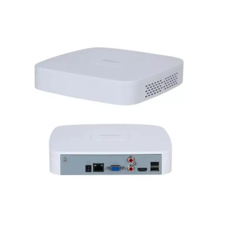 Võrgusalvesti DAHUA NVR2104-S3 4-kanaliline, 1U, SATA HDD kuni 16 TB, 1080p/720p, 12V/1.5A, valge