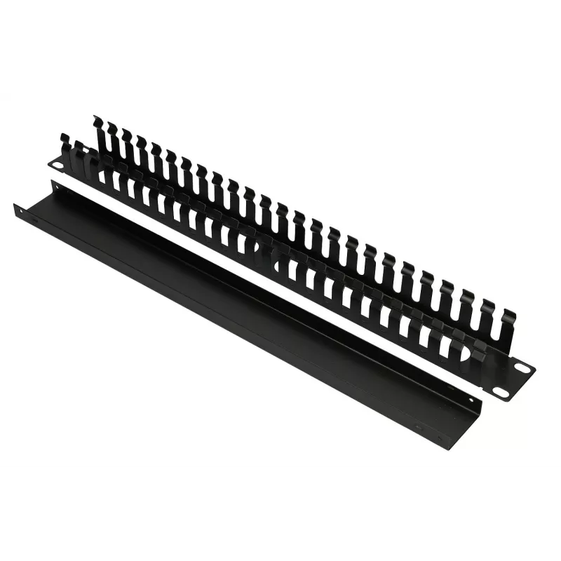 Kaablihalduspaneel Extralink kaabel MANAGER WITH METAL COVER Must Metall 48,3 cm