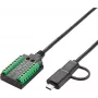 Jadaadapteri kaabel Exsys EX-13003 USB kuni 1S RS-232/422/485/TTL, FTDI kiibistik, 1,0 m