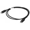 USB 2.0 USB-C–USB-C kaabel LANBERG CA-CMCM-10CU-0010-BK 1 m, must, 480 Mbit/s, kullatud kontaktidega