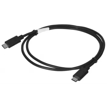 USB 2.0 USB-C–USB-C kaabel LANBERG CA-CMCM-10CU-0010-BK 1 m, must, 480 Mbit/s, kullatud kontaktidega