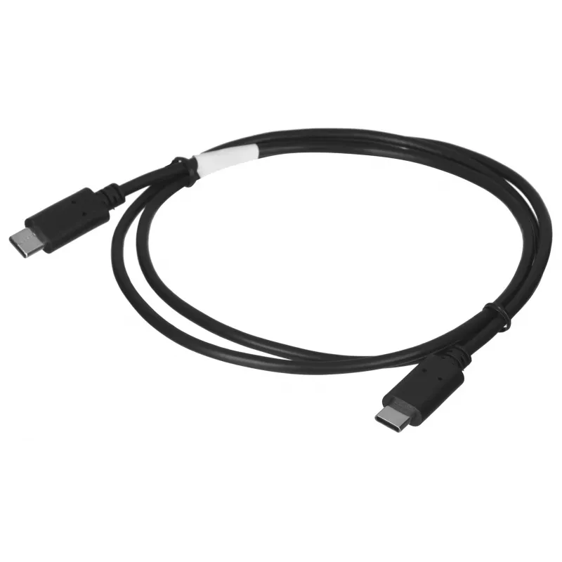 USB 2.0 USB-C–USB-C kaabel LANBERG CA-CMCM-10CU-0010-BK 1 m, must, 480 Mbit/s, kullatud kontaktidega