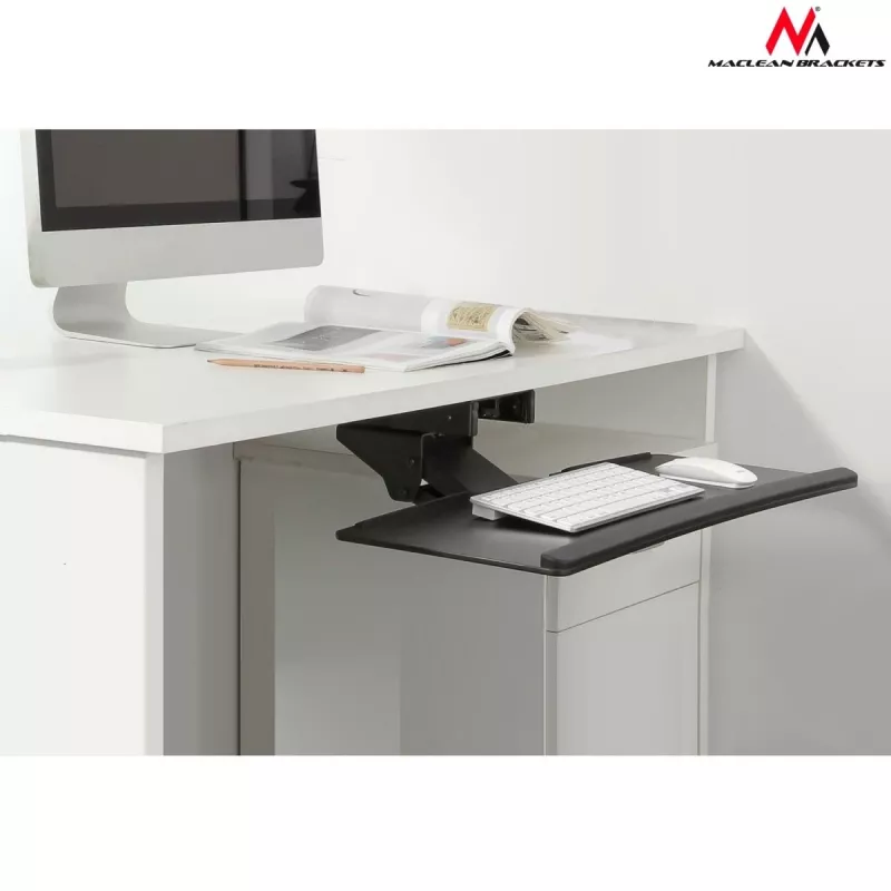 Maclean MC-757 klaviatuuri ja hiire alus lauale, 67 cm pind