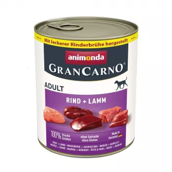 Konserveeritud koeratoit Animonda GranCarno Originaal veise- ja lambalihaga täiskasvanud koertele 800 g, teraviljavaba, purk