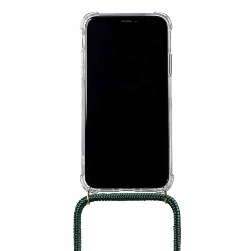Telefonikett Lookabe loo014 iPhone XR-ile – kuldne-roheline kaitsekott rihmaga