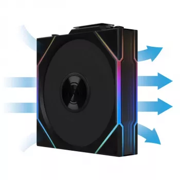 Lian Li UNI FAN TL 12 cm must 0,2-2600 p/min vedelikudünaamiline laager