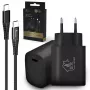 Smart Life USB USB-C to USB-C komplekt, 200 cm, must + 18 W PD3.0 laadija, must