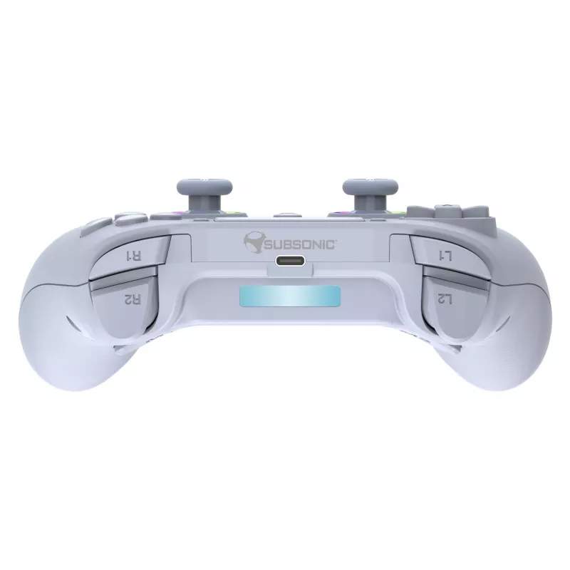 Juhtmevaba LED-kontroller SUBSONIC SA5639-2 — PS4 ja PC jaoks, valge, juhtmevaba ühendus