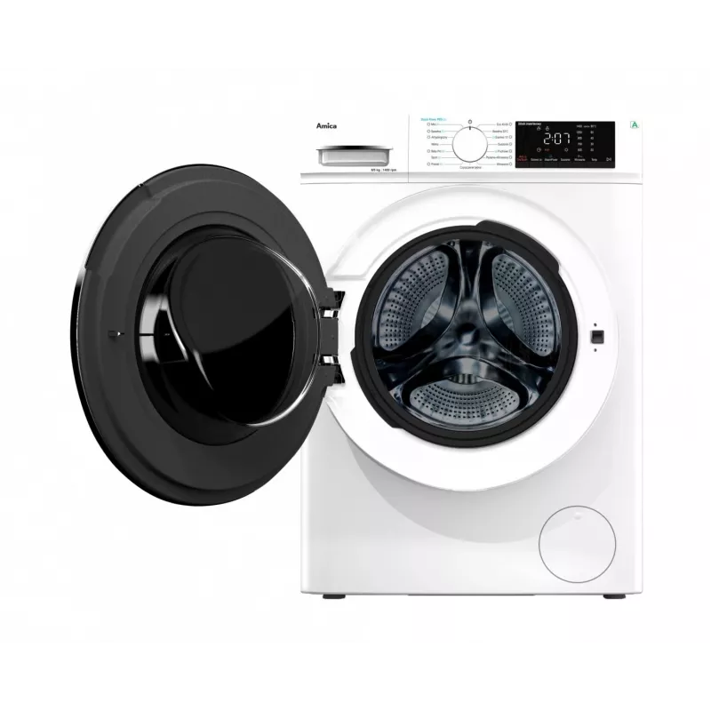AMICA A1WDS8514DLiStH pesumasin-kuivati, 8 kg pesukogus, 1400 p/min tsentrifuugimiskiirus