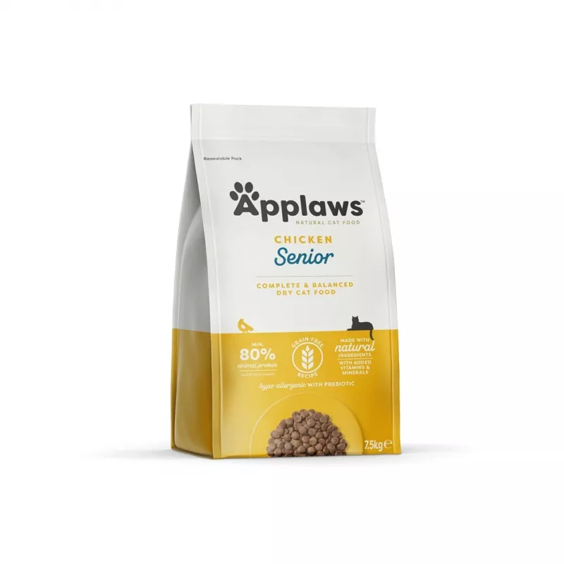 APPLAWS Senior Chicken - kuiv kassitoit - 7,5kg