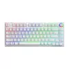 SAVIO PHENIX WHITE juhtmeta mehaaniline klaviatuur, Gateron Red Pro, ABS