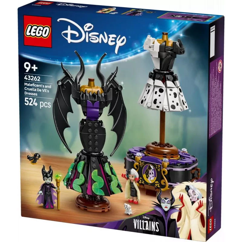 LEGO DISNEY 43262 Maleficenti ja Cruella de Vili kleidid