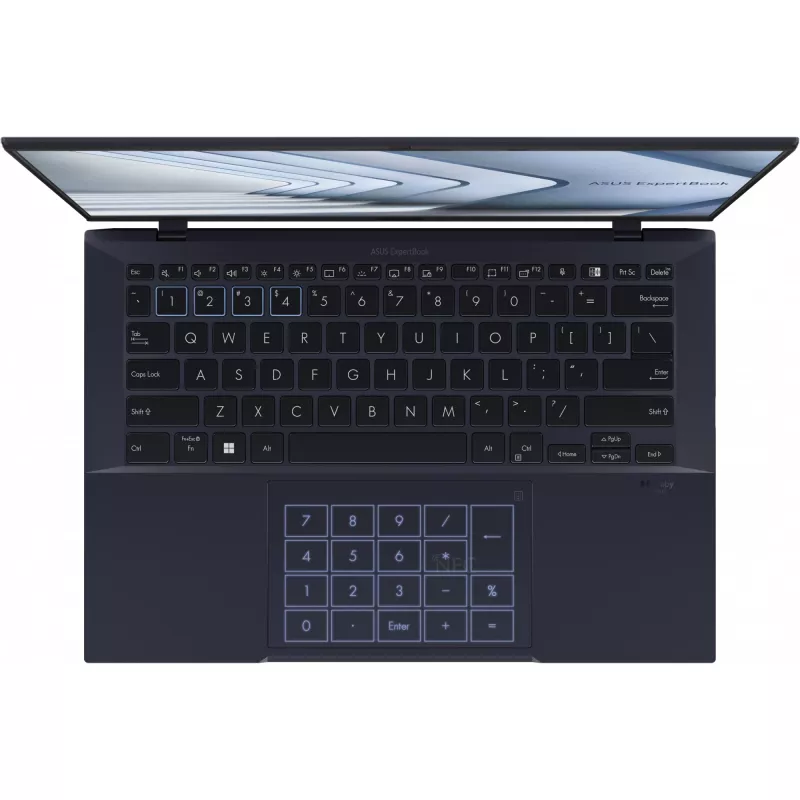 ASUS ExpertBook B9 OLED B9403CVAR-PP1735X Intel Core 7 150U Sülearvuti 35,6 cm (14 tolli) WQXGA+ 16 GB LPDDR5x-SDRAM 512 GB SSD Wi-Fi 6E (802.11ax) Windows 11 Pro Saksa Must