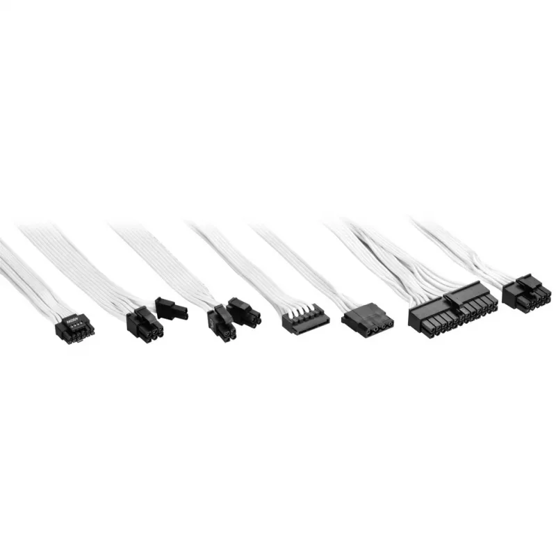Sharkoon Rebel P20 1200 White 1x 12 Pin High Power Connector 4x PCIe kaablite haldus PC-/Serveri toiteplokk