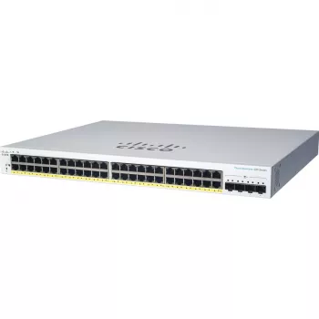 Hallatav L2 Gigabit PoE lüliti Cisco CBS220-24P-4X — 24x 10/100/1000 RJ‑45, 4x SFP+, 128 Gbit/s, 8192 MAC