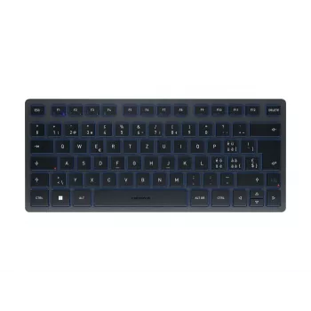 Bluetooth-klaviatuur CHERRY KW 7100 MINI BT QWERTZ Swiss sinine juhtmevaba