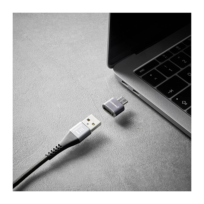Intenso 3-pack USB-adapter USB-A -> USB-C C480C Alumiinium
