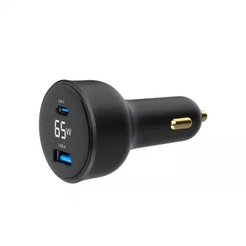 MOBIILILAADIJA AUTO USB 2PORT/TA-UC-AC2PD30LCD-CAR01 GEMBIRD