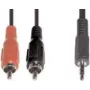 Audio kaabel e+p B 113 1.5m 2xRCA 3.5mm Must