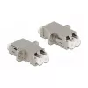 Optiline fiiberadapter DeLOCK LC Duplex emane – LC Duplex emane, ühemoodiline, metallist