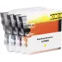 Renkforce tindikomplekt, asendab Brother LC-985 (LC985VALBPDR), ühilduv must, tsüaan, magenta, kollane RF-I-B-LC985BKCMY5PK RF-5718884 (RF-5718884)