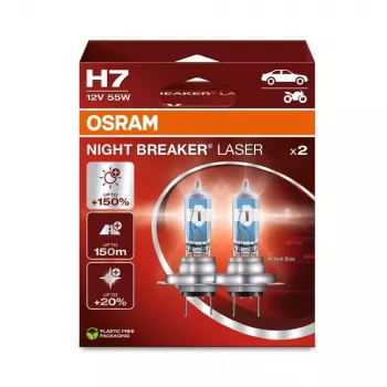 Osram Night Breaker Laser H7 12 V 55 W, 2 tk.