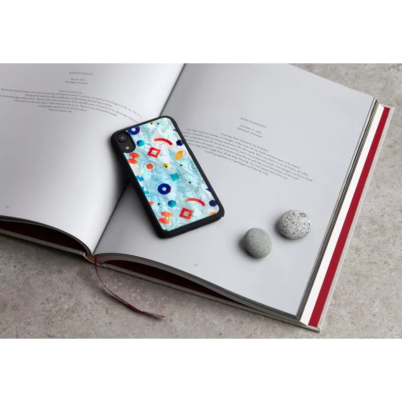Kaitsev telefoniümbris iKins iPhone XR-ile — Must Poppin Rock disain