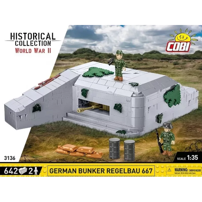 Ehituskomplekt Cobi Saksa punker Regelbau 667/642 mudel COBI-3136 – detailne telliskomplekt
