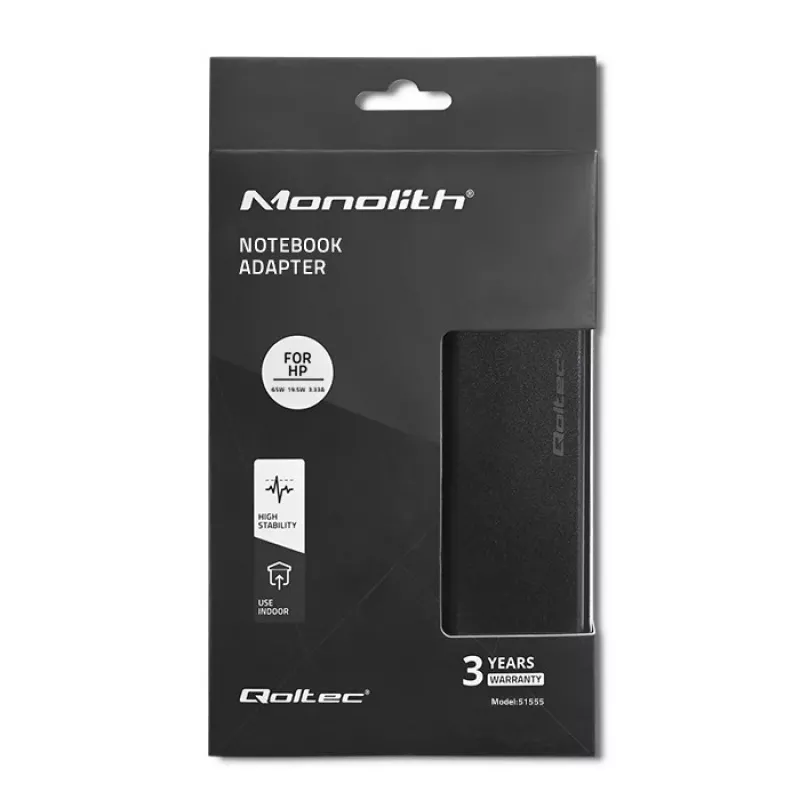 Toiteadapter Qoltec 51555 Siseruumides 65W Must
