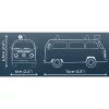 Ehitusmänguasi Cobi Volkswagen T2b tuletõrjeauto 1:35 mõõtkavas, punane