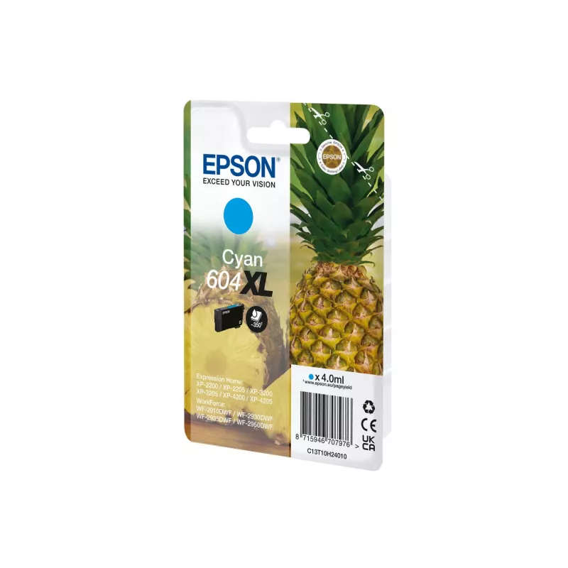 Epson 604XL tindikassett 1 tk Originaal Kõrge (XL) tootlikkusega Tsüaan