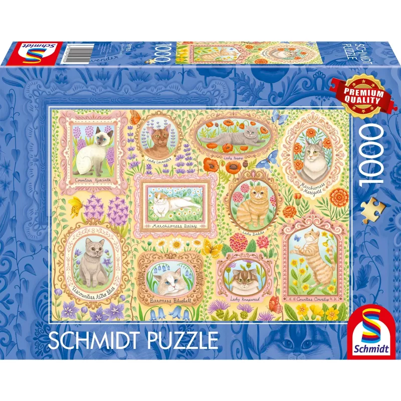 Pusle schmidt spiele Noble Cats in Blossom, 1000 tükki, mudel 59792