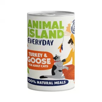 ANIMAL ISLAND Everyday Turkey and goose - märg kassitoit - 400g