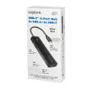 USB-C jaotur, 4 porti 2x USB-A, 2x USB-C, must
