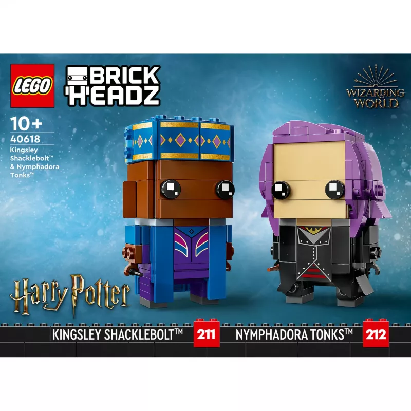 Lego Brickheadz Harry Potter 40618 Kingsley Shacklebolt ja Nimfadora Tonks