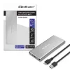 Alumiiniumkorpus QOLTEC 51833 M.2 SSD-le, SATA USB 3.0-le, toetab kuni 2TB