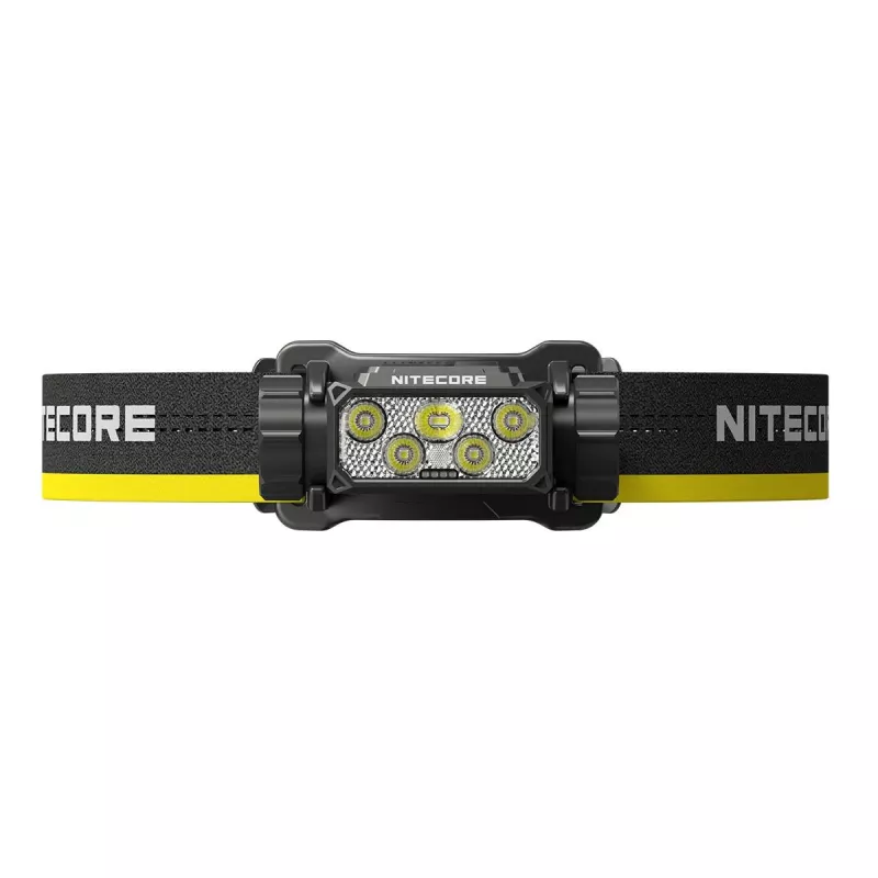 Nitecore HC70 UHE otsalamp, 1600 lm, 6 LED-i, IP68, USB-ga laetav, alumiinium, 172 g, must