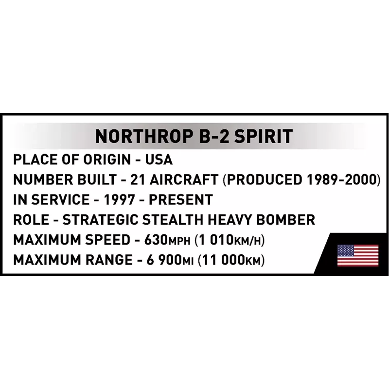 Ehituskomplekt Cobi Northrop Grumman B-2 SPIRIT mudelikomplekt
