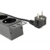 EnerGenie EG-PDU-014-F riiulitoitejaotusseade (8 FR-pistikupesa, 1U, 16A, Schuko-pistik, 3m, must)