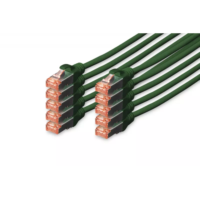Võrgukaabel Digitus CAT 6 S/FTP 1m RJ-45 roheline