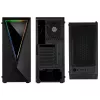 Kolink VOID RGB tornkorpus, must, LED-ventilaator, aken, tolmufilter, arvuti E