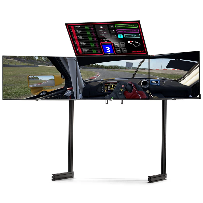 Next Level Racing Elite Quad Monitor Stand Black Edition NLR-E037 - monitori alus