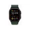 APPLE Watch Ultra 2 GPS + Cellular 49mm musta titaanist korpusega ja tumerohelise Alpine Loop - suur rihmaga