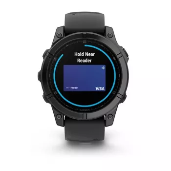Garmin Fenix E 3.3 cm (1.3) AMOLED 47 mm Digitaalne 416 x 416 pikslit Puuteekraan Must Wi-Fi GPS (satelliit)