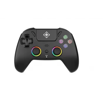 Juhtmeta mängukontroller DELTACO GAM-189 RGB Hall Effect must — juhtmeta, RGB-valgustus, Halli efekti andurid